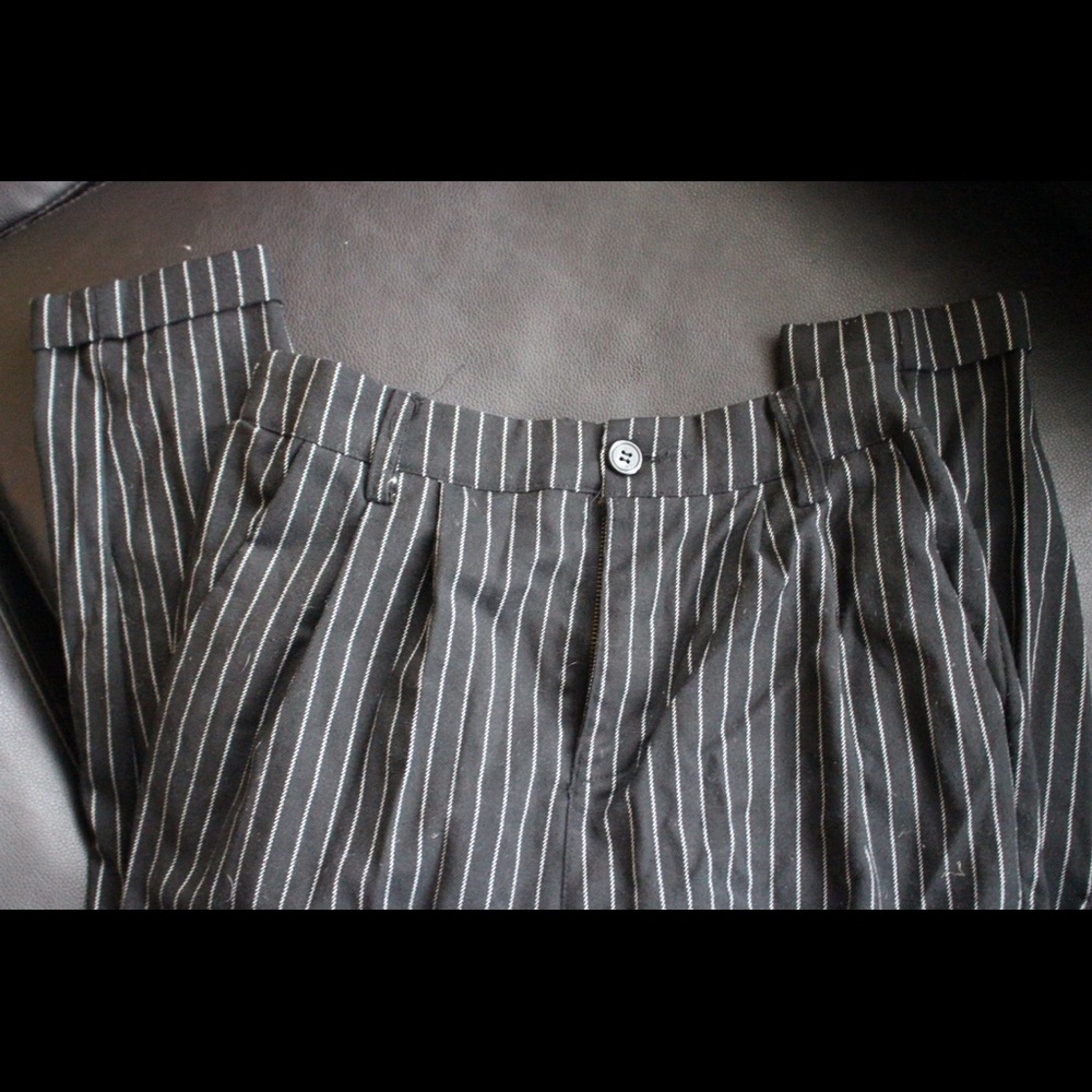 Striped business pants